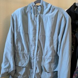Gallery Sky Blue Hooded Jacket